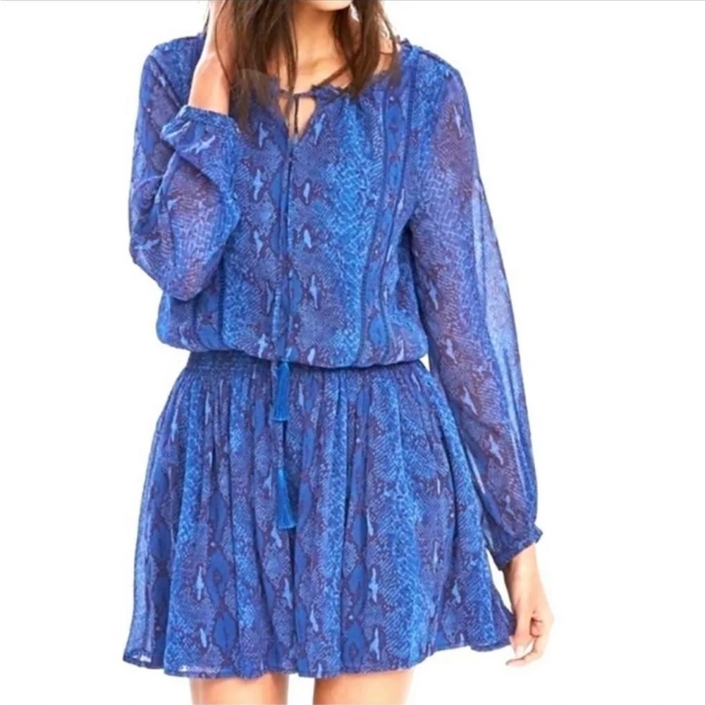 NWOT Banana Republic Snake print smocked Dress